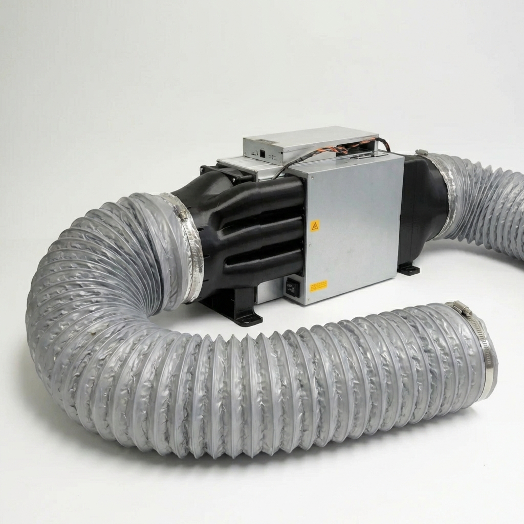 Fertig – Mit Lüftern, Schläuche angeschlossen