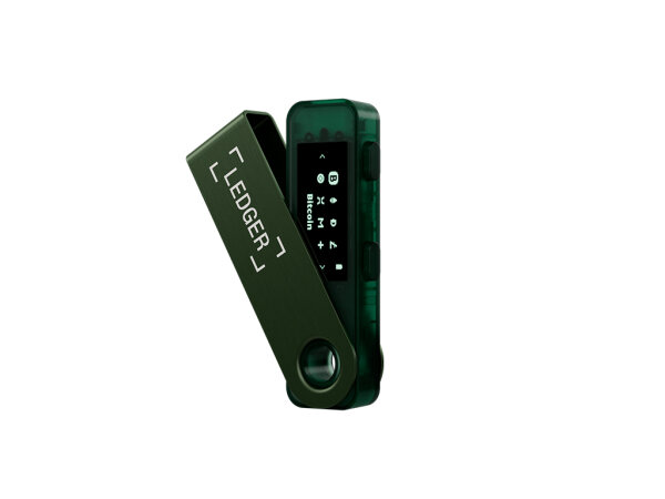 Ledger Nano S Plus, Hardware Wallet, Emerald Grün