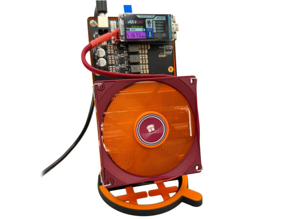 NerdQaxe++, Bitcoin Mini Miner Kit, EU Netzteil, Solomining, 5 TH/s