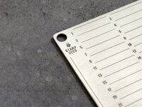 Stamp Seed Titanium Seed Phrase Aufbewahrungsplatte, 24 Wörter