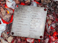 Stamp Seed Titanium Seed Phrase Aufbewahrungsplatte, 24 Wörter