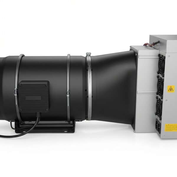 Intake Adapter for Antminer S19/S21 – for External Fan