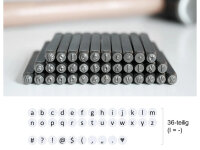 SEEDOR Punch Kit, Kleinbuchstaben & Sonderzeichen