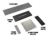 Stamp Seed Basic Titanium Seed Stamping Kit, 24 Wörter