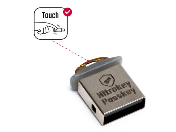 Nitrokey Passkey, USB-A, Security Key, Made in Germany