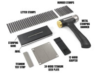 Stamp Seed Deluxe Titanium Seed Stamping Kit, 24 Wörter