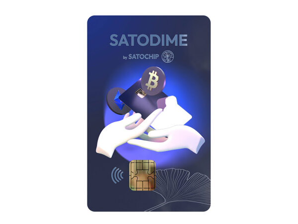 Satochip Satodime, cold storage smart card for crypto, NFC