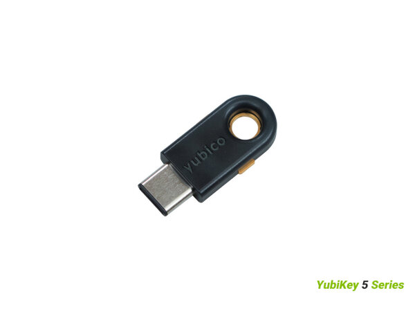 Yubico YubiKey 5C, USB-C, Sicherheitsschlüssel, Schwarz