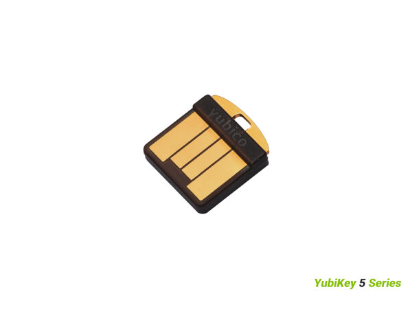 Yubico YubiKey 5 Nano, USB-A, Sicherheitsschlüssel, Schwarz