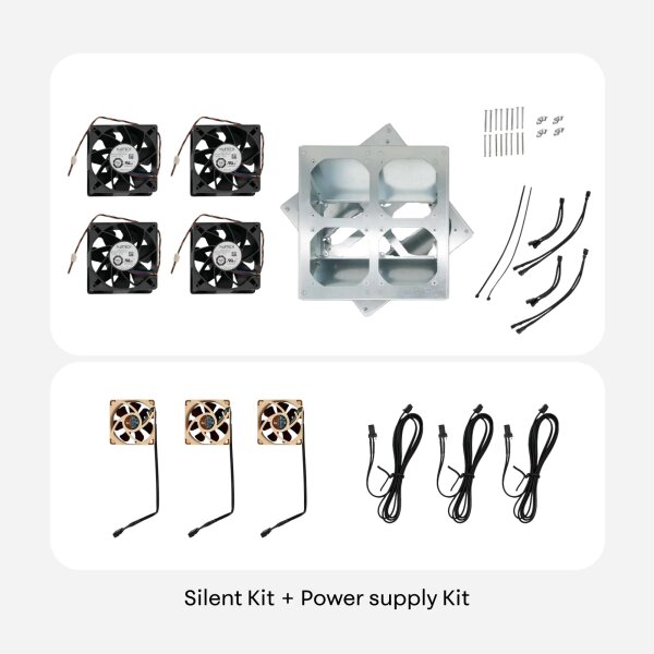 S19 / S19 Pro Silent Kit + Netzteil-Lüfterkit