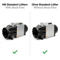 Universal Lüfterabdeckungs-Set für Antminer S19/S21 – mit PSU-Adapter 30mm 10 Zoll
