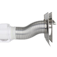 Flexibles Aluflexrohr Ø 250 mm, Länge 1000 mm bis 250 °C