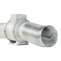 Flexibles Aluflexrohr Ø 250 mm, Länge 1000 mm bis 250 °C