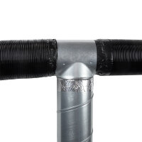 Flexibles Rundrohr Dalap ALUDAP D, schwarz, bis 200°C, Ø 100 mm, Länge 3000 mm