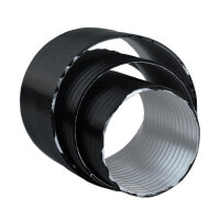 Flexibles Rundrohr Dalap ALUDAP D, schwarz, bis 200°C, Ø 100 mm, Länge 3000 mm