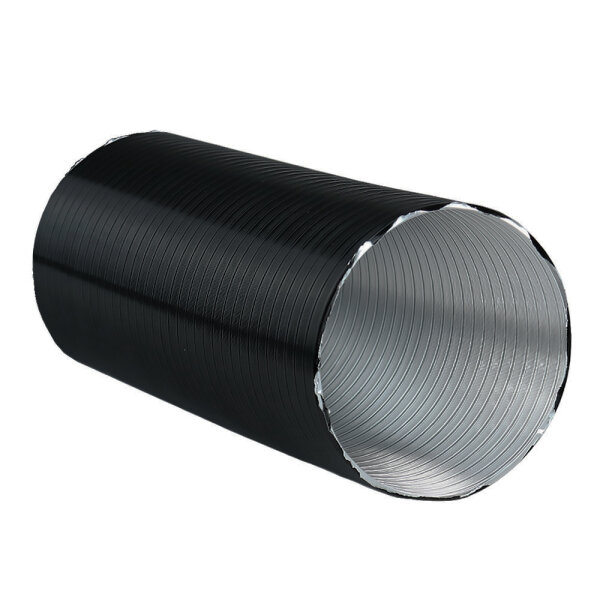 Flexibles Rundrohr Dalap ALUDAP D, schwarz, bis 200°C, Ø 150 mm, Länge 3000 mm