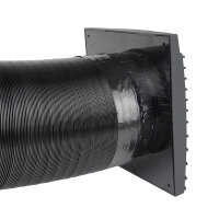 Flexibles Rundrohr Dalap ALUDAP D, schwarz, bis 200°C, Ø 150 mm, Länge 3000 mm
