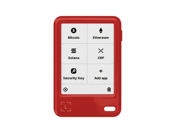 Ledger Nano Gen5 - The playful touchscreen signer (Cherry Red)