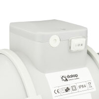Rohrventilator zweistufig, mit Schalter Dalap AP PROFI Ø 100 mm