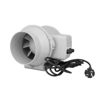 Professioneller Rohrventilator mit Temperatur- und Drehzahlregelung Ø 125 mm