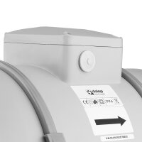Professioneller Rohrventilator mit Nachlauf Ø 200 mm