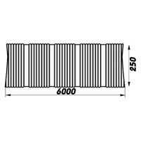 Aluminium flex duct, 10 inch (250 mm), 6 m