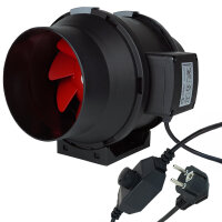 Axial-Rohrventilator mit Drehzahlregler, 6 Zoll (150 mm)