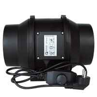 Axial-Rohrventilator mit Drehzahlregler, 6 Zoll (150 mm)