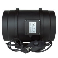 Axial-Rohrventilator mit Drehzahlregler, 8 Zoll (200 mm)