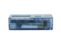 Blockstream Jade, Bitcoin Hardware Wallet, Transparent Blau