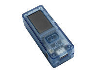 Blockstream Jade, Bitcoin Hardware Wallet, Transparent Blau