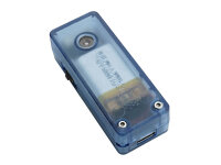 Blockstream Jade, Bitcoin Hardware Wallet, Transparent Blau